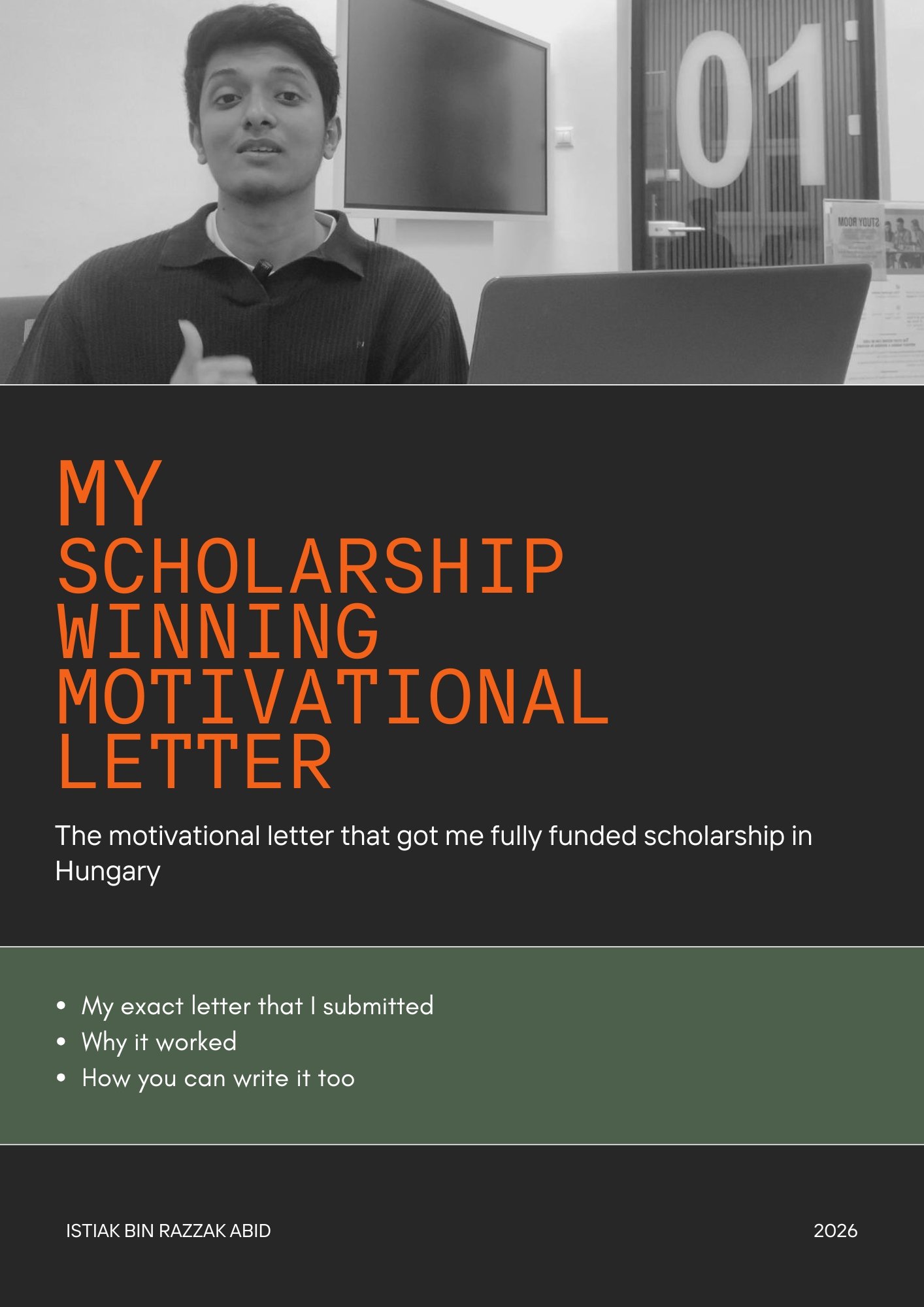 Winning Motivation Letter Cover